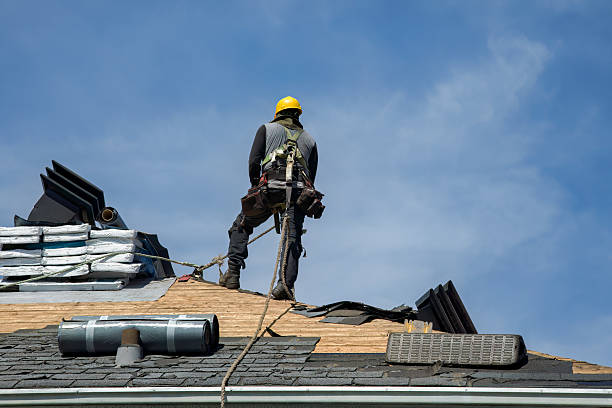 Professional Roofing technician working in Lula, GA